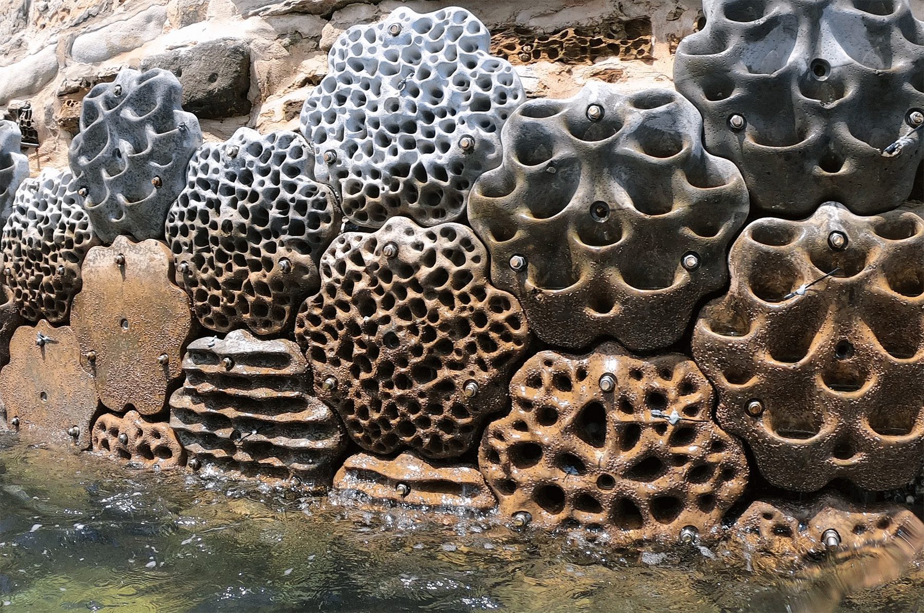 Artificial structures on sea defences